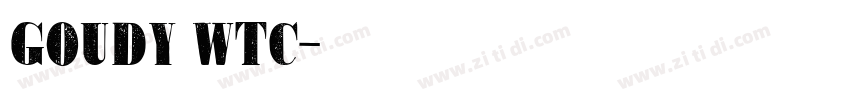 goudy Wtc字体转换